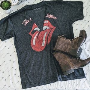 The Rolling Stones Vintage Gray cut out T-Shirt